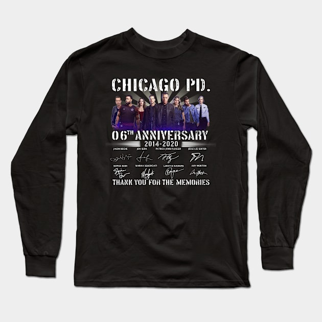 Chicago Pd 60Th Anniversary 2014 2020 Thank You Long Sleeve T-Shirt by Loweryo Judew